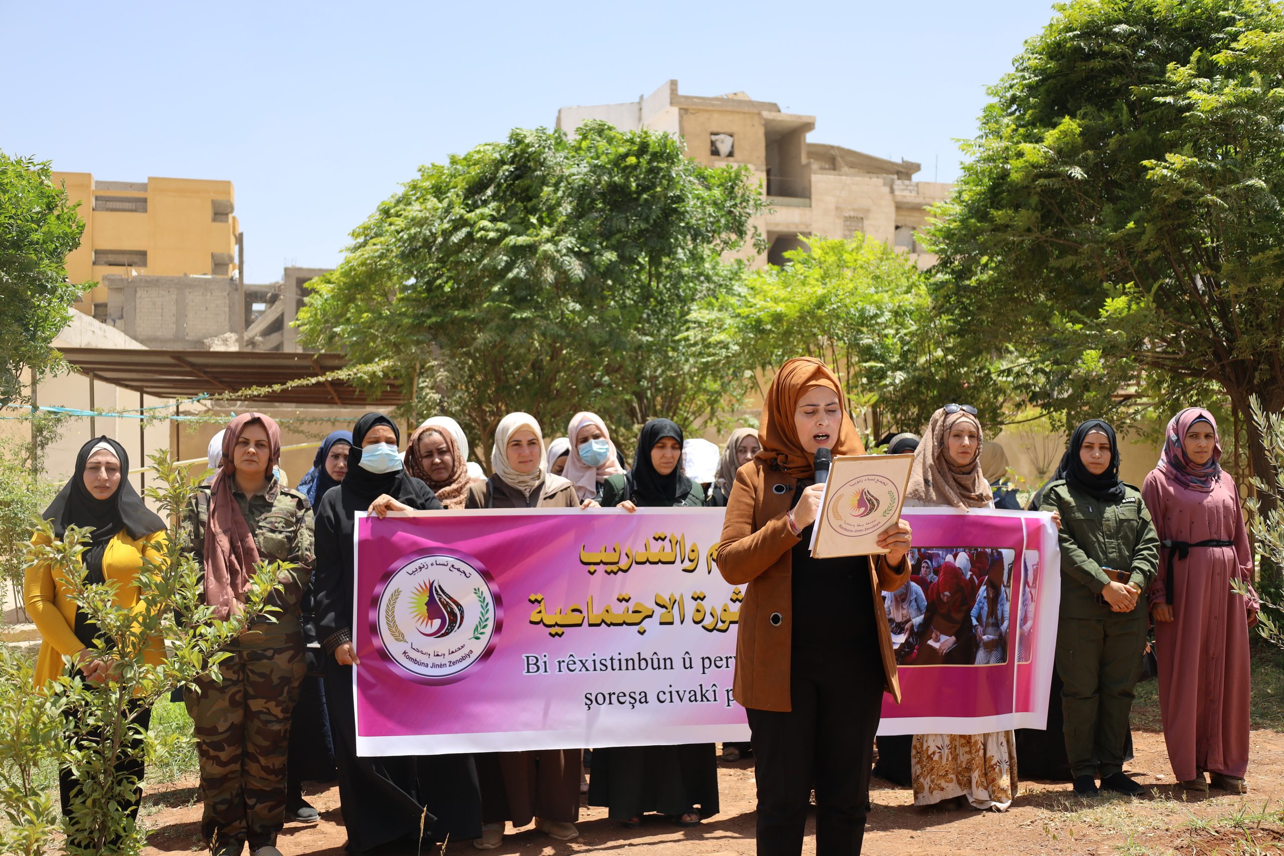 تجمع نساء زنوبيا يعلن عن بدء حملة لتوعية المجتمع خلال بيان