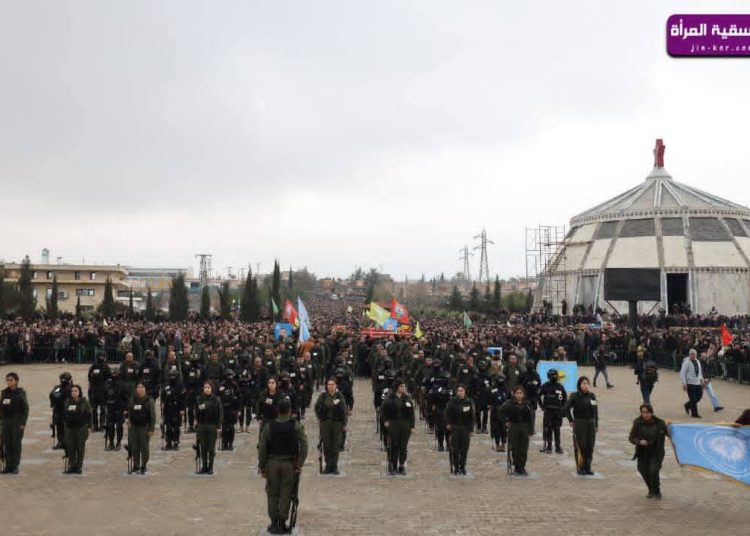 تشييع أبطال مقاومة الشيخ مقصود والأشرفية إلى مثواهم الأخير في مزار الشهيدة دجلة بكوباني